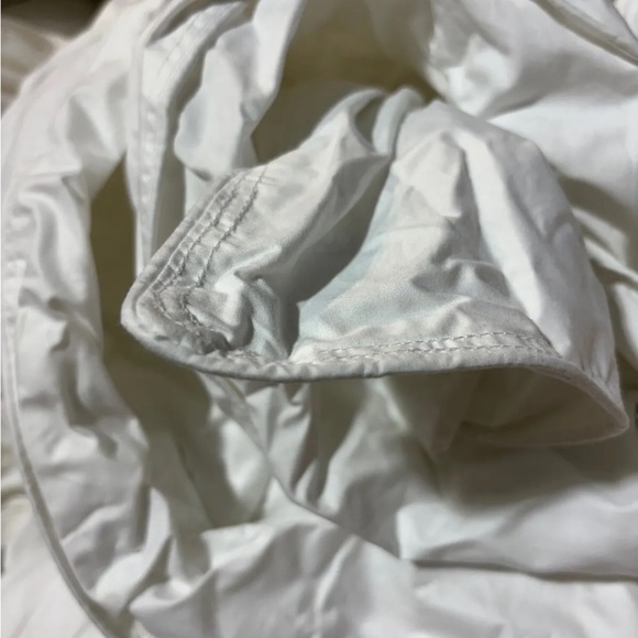 New Downlite Duvet Twin White Down Comforter Medium Weight Cotton - Picture 3 of 4